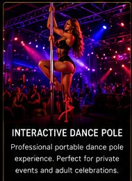 Interactive portable dance pole