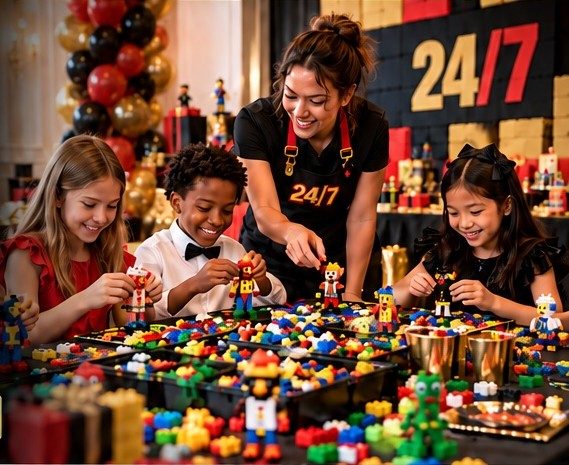 Build a Brick Party experience