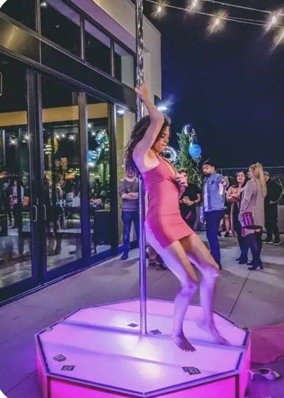 Interactive dance pole