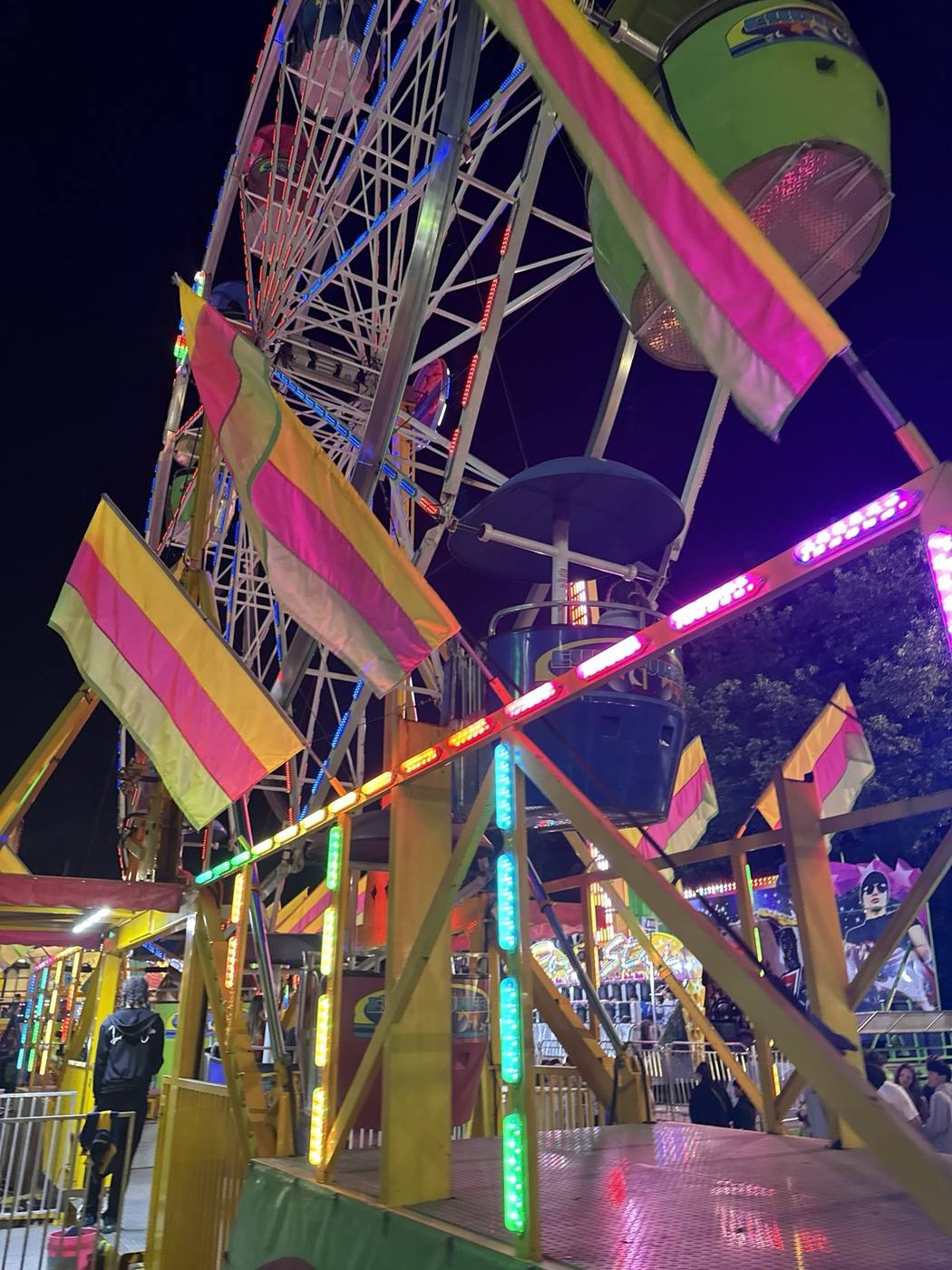 Ferris wheel at night