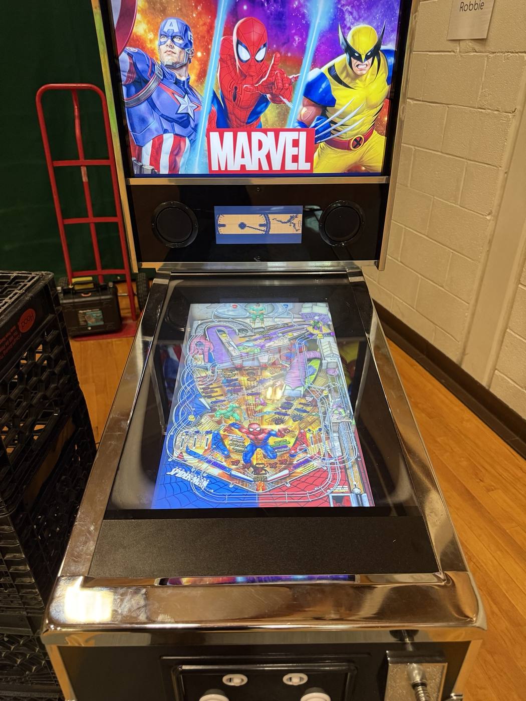 Marvel pinball machine