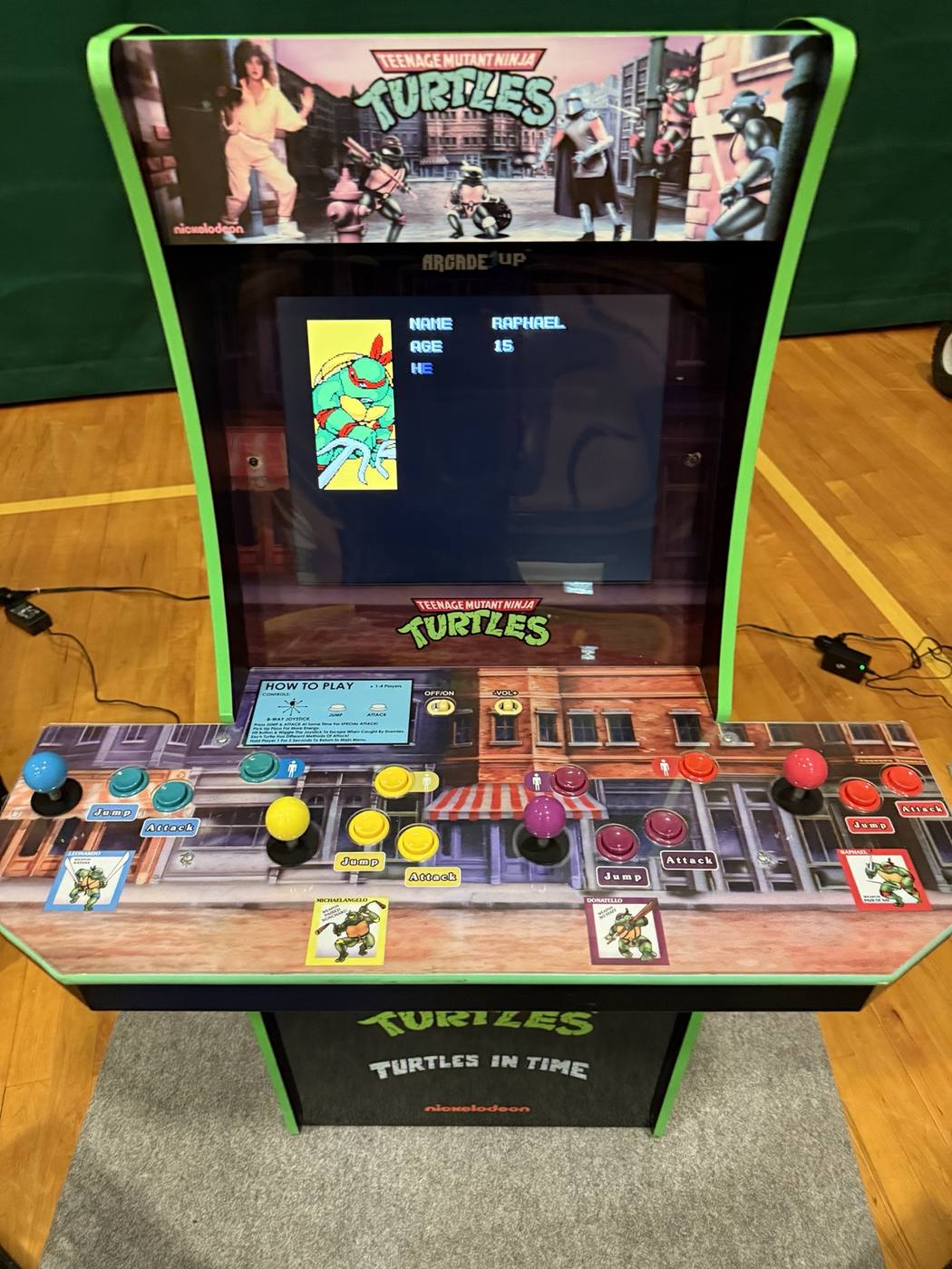 Teenage Mutant Ninja Turtles arcade cabinet